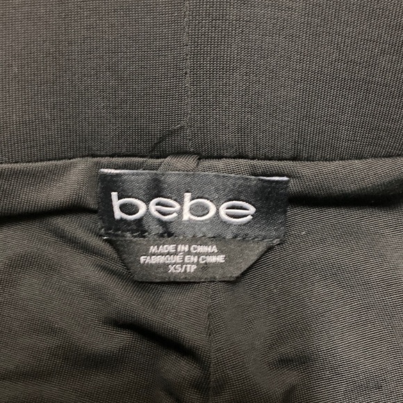 Bebe Charcoal and Black Textured Leggings - Picture 2 of 4